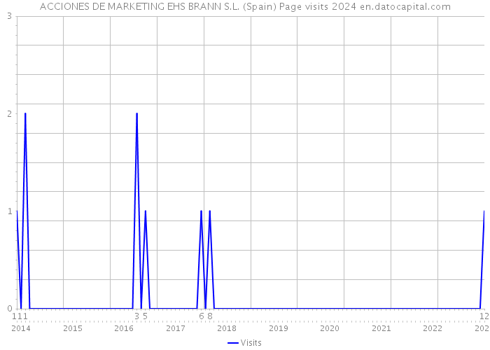 ACCIONES DE MARKETING EHS BRANN S.L. (Spain) Page visits 2024 