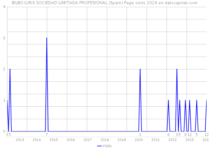 BILBO IURIS SOCIEDAD LIMITADA PROFESIONAL (Spain) Page visits 2024 