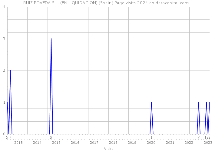 RUIZ POVEDA S.L. (EN LIQUIDACION) (Spain) Page visits 2024 