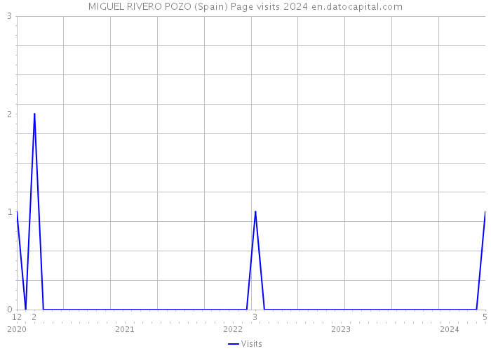 MIGUEL RIVERO POZO (Spain) Page visits 2024 