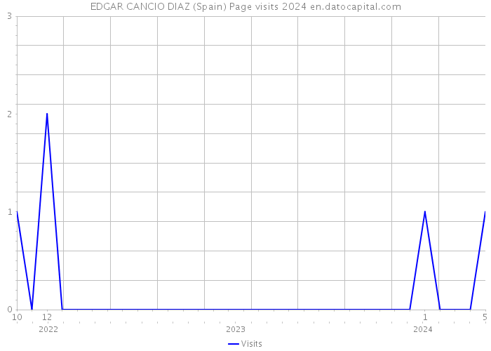 EDGAR CANCIO DIAZ (Spain) Page visits 2024 