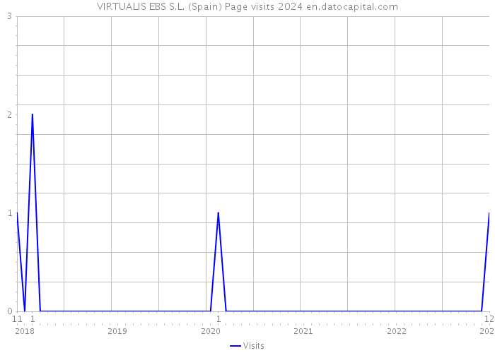 VIRTUALIS EBS S.L. (Spain) Page visits 2024 