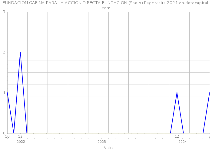 FUNDACION GABINA PARA LA ACCION DIRECTA FUNDACION (Spain) Page visits 2024 