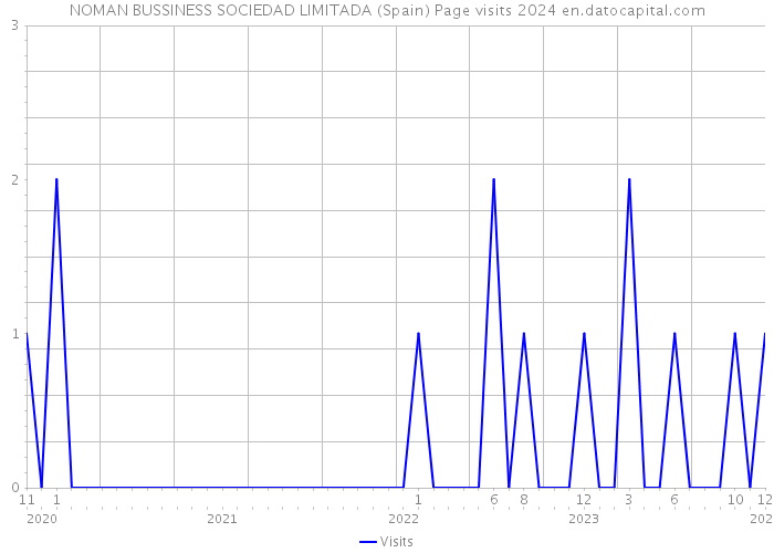 NOMAN BUSSINESS SOCIEDAD LIMITADA (Spain) Page visits 2024 