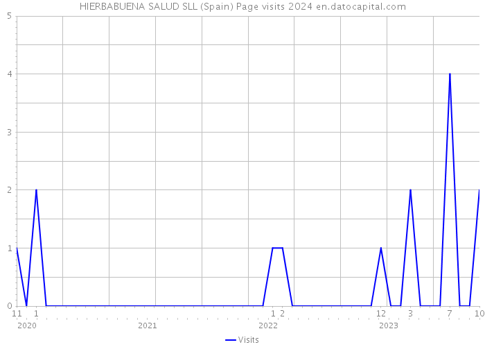 HIERBABUENA SALUD SLL (Spain) Page visits 2024 
