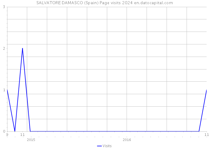 SALVATORE DAMASCO (Spain) Page visits 2024 