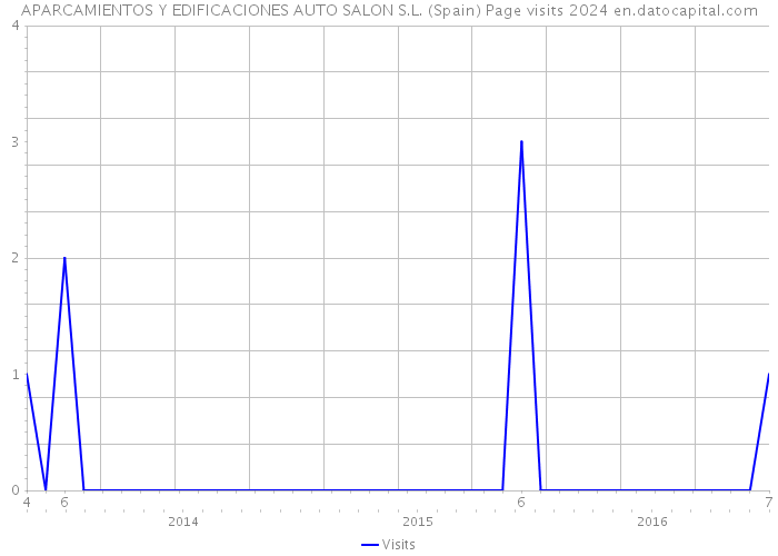 APARCAMIENTOS Y EDIFICACIONES AUTO SALON S.L. (Spain) Page visits 2024 