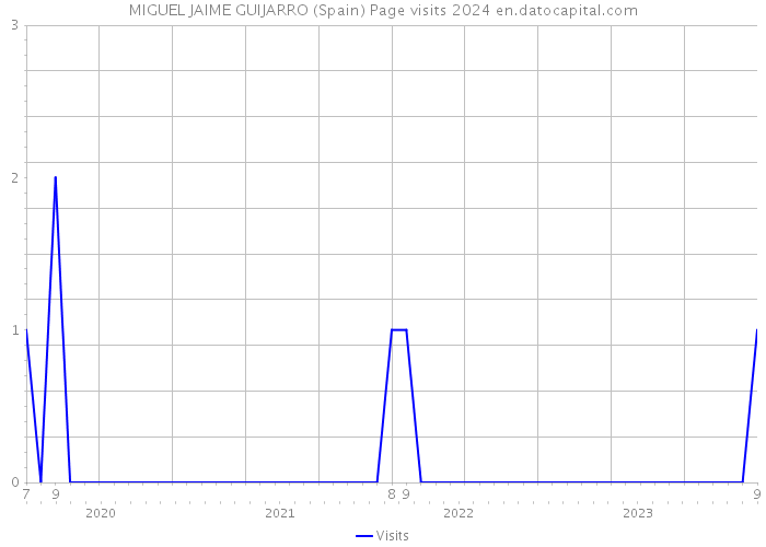 MIGUEL JAIME GUIJARRO (Spain) Page visits 2024 