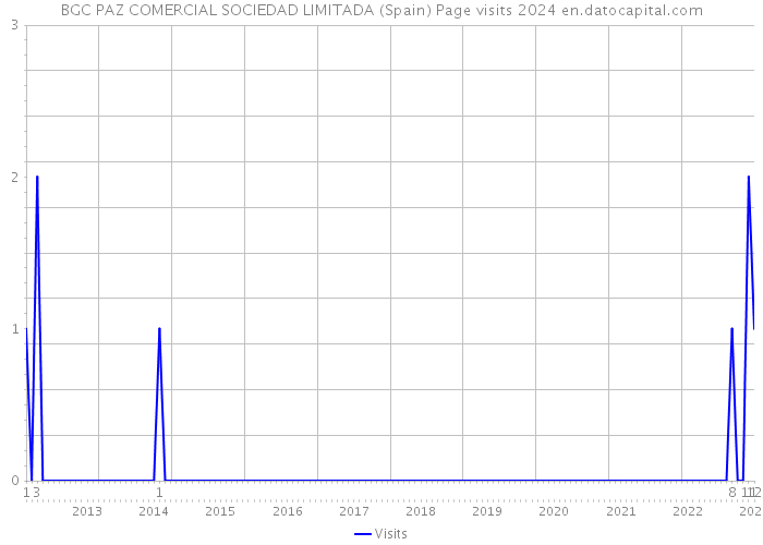 BGC PAZ COMERCIAL SOCIEDAD LIMITADA (Spain) Page visits 2024 