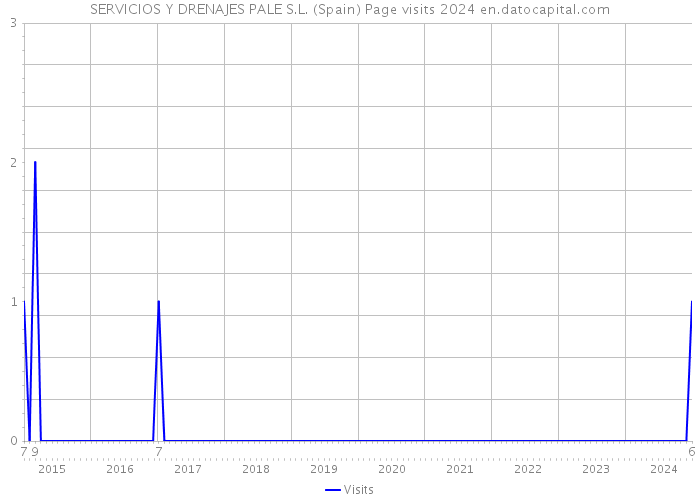 SERVICIOS Y DRENAJES PALE S.L. (Spain) Page visits 2024 