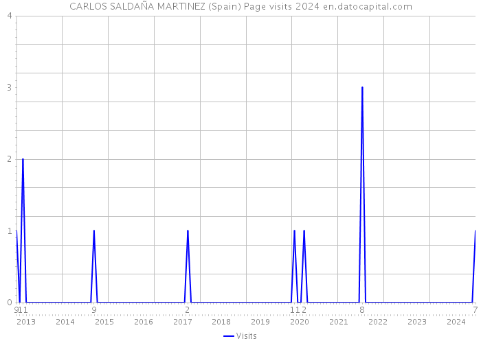 CARLOS SALDAÑA MARTINEZ (Spain) Page visits 2024 