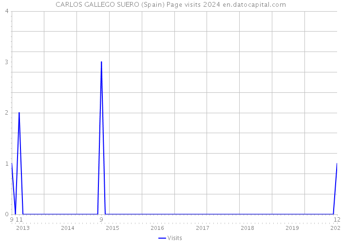 CARLOS GALLEGO SUERO (Spain) Page visits 2024 