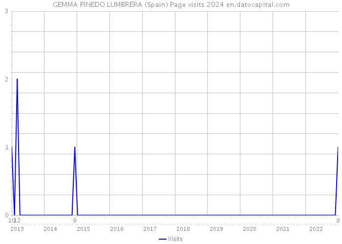 GEMMA PINEDO LUMBRERA (Spain) Page visits 2024 
