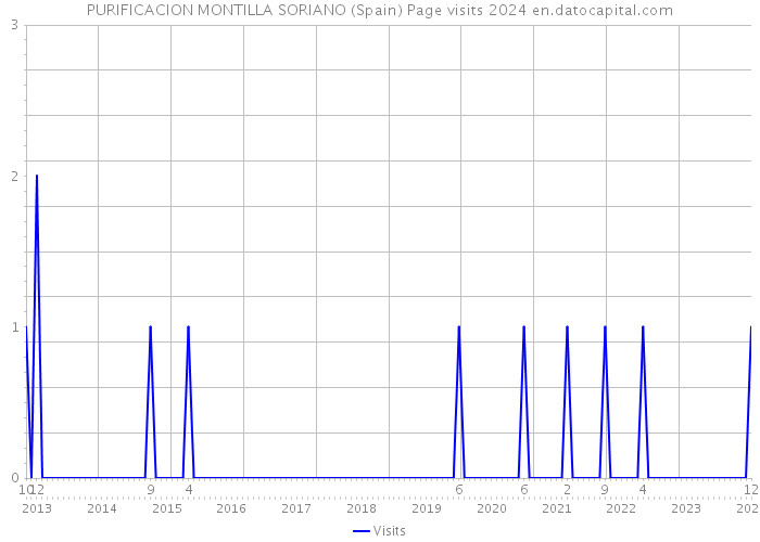 PURIFICACION MONTILLA SORIANO (Spain) Page visits 2024 