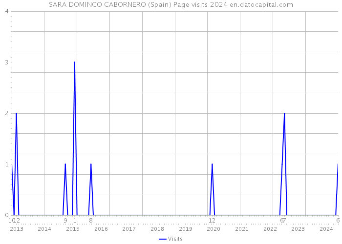 SARA DOMINGO CABORNERO (Spain) Page visits 2024 