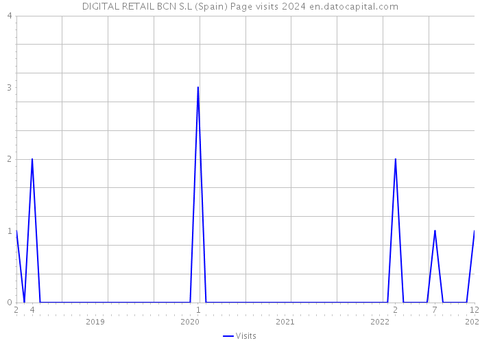 DIGITAL RETAIL BCN S.L (Spain) Page visits 2024 