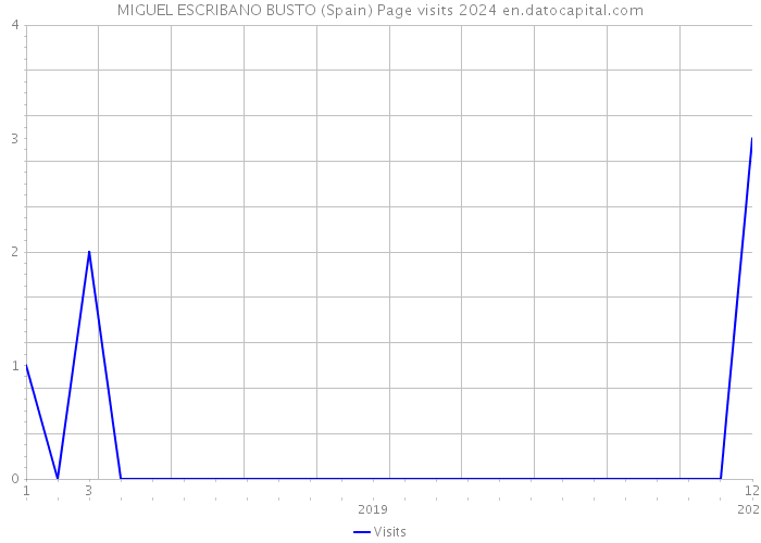 MIGUEL ESCRIBANO BUSTO (Spain) Page visits 2024 