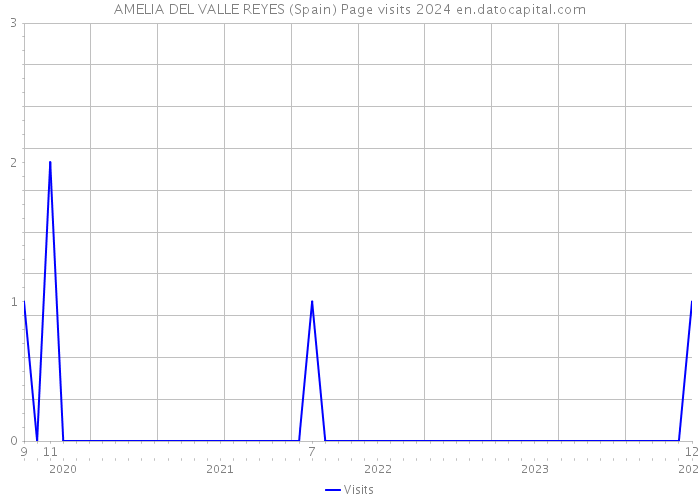 AMELIA DEL VALLE REYES (Spain) Page visits 2024 