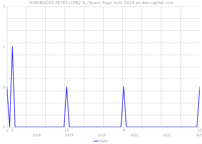 HORNEADOS REYES LOPEZ SL (Spain) Page visits 2024 