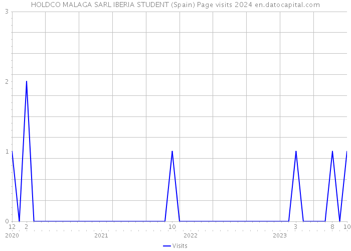 HOLDCO MALAGA SARL IBERIA STUDENT (Spain) Page visits 2024 