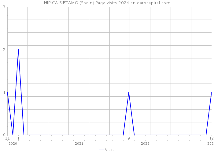 HIPICA SIETAMO (Spain) Page visits 2024 