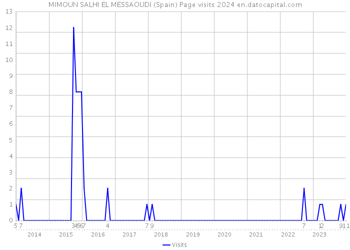 MIMOUN SALHI EL MESSAOUDI (Spain) Page visits 2024 