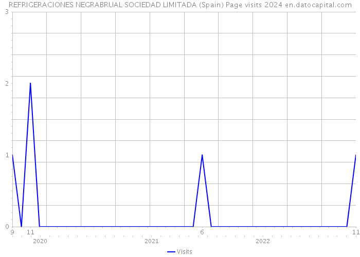 REFRIGERACIONES NEGRABRUAL SOCIEDAD LIMITADA (Spain) Page visits 2024 