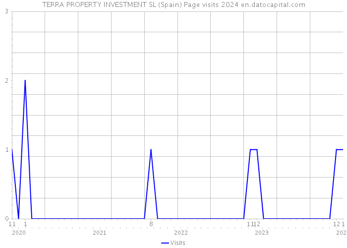 TERRA PROPERTY INVESTMENT SL (Spain) Page visits 2024 
