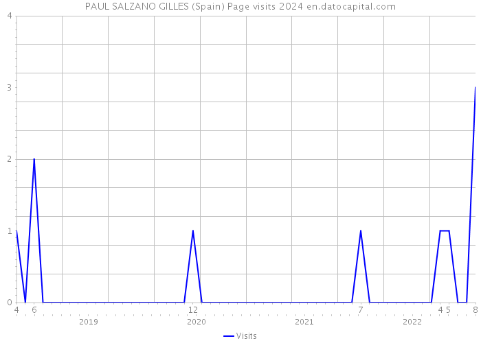 PAUL SALZANO GILLES (Spain) Page visits 2024 