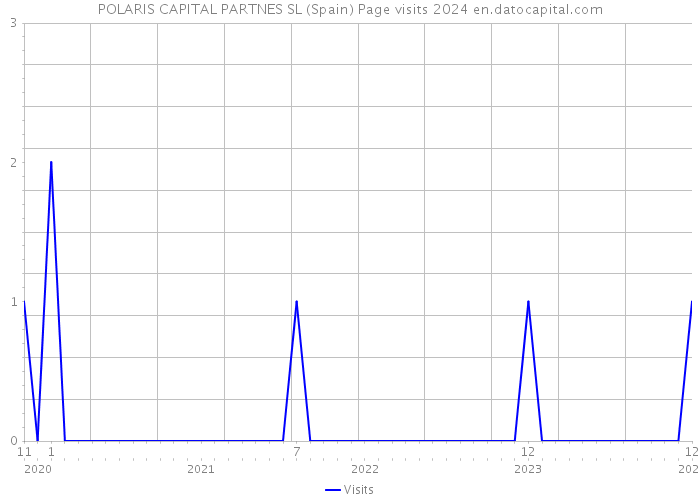 POLARIS CAPITAL PARTNES SL (Spain) Page visits 2024 