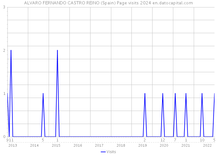 ALVARO FERNANDO CASTRO REINO (Spain) Page visits 2024 