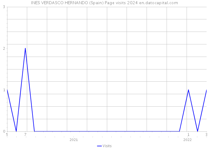 INES VERDASCO HERNANDO (Spain) Page visits 2024 