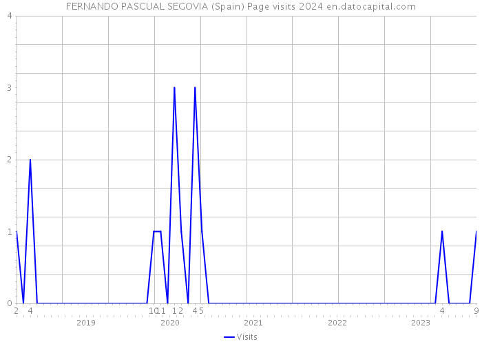 FERNANDO PASCUAL SEGOVIA (Spain) Page visits 2024 