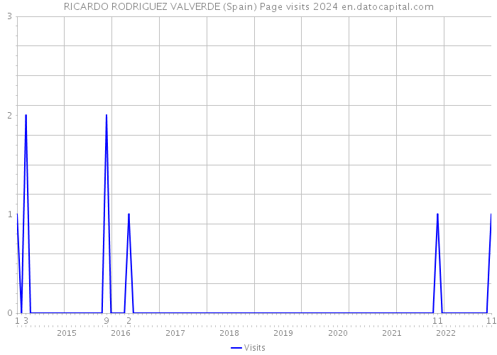 RICARDO RODRIGUEZ VALVERDE (Spain) Page visits 2024 