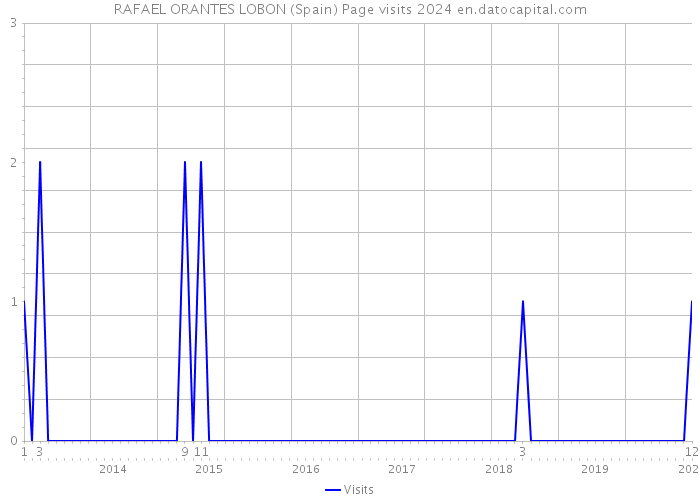 RAFAEL ORANTES LOBON (Spain) Page visits 2024 