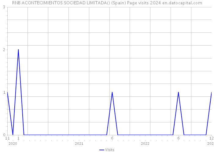RNB ACONTECIMIENTOS SOCIEDAD LIMITADA() (Spain) Page visits 2024 