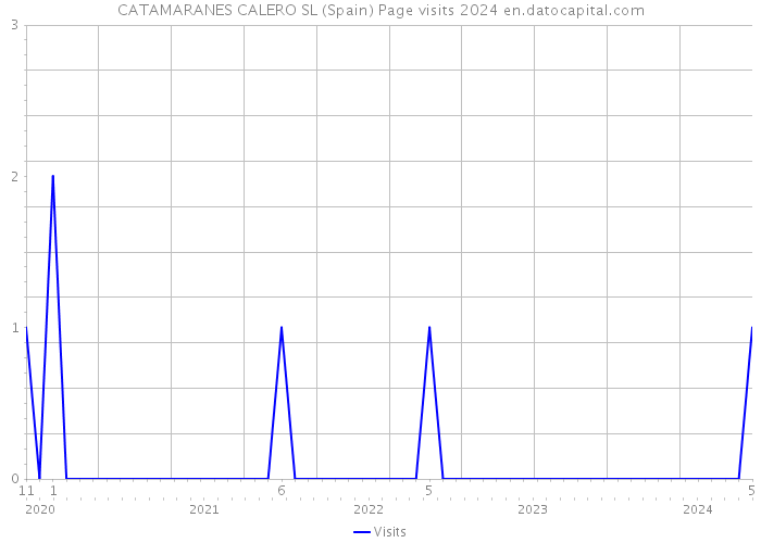 CATAMARANES CALERO SL (Spain) Page visits 2024 