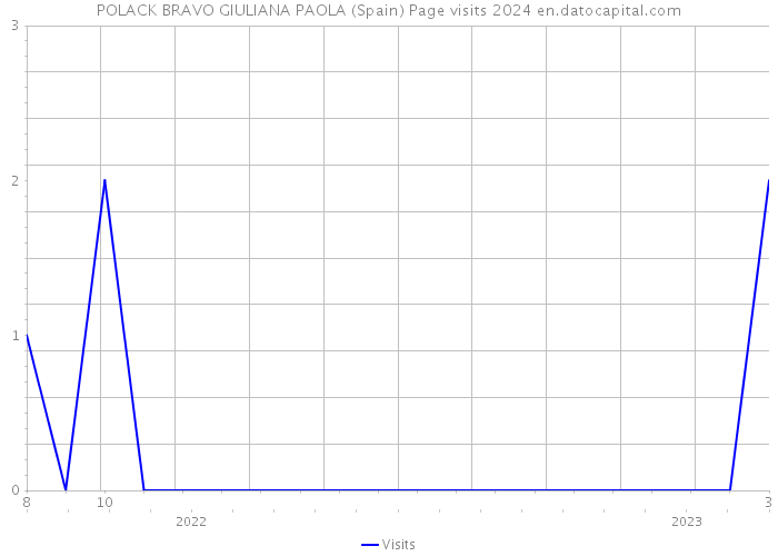POLACK BRAVO GIULIANA PAOLA (Spain) Page visits 2024 