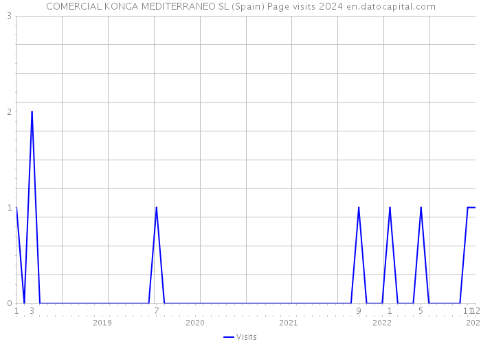 COMERCIAL KONGA MEDITERRANEO SL (Spain) Page visits 2024 