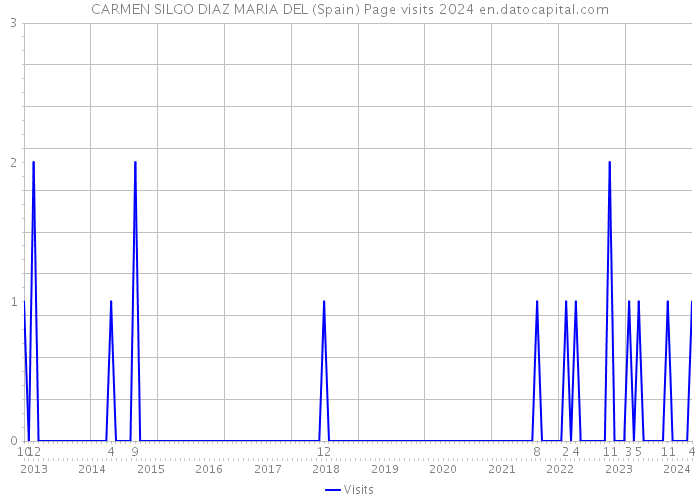 CARMEN SILGO DIAZ MARIA DEL (Spain) Page visits 2024 