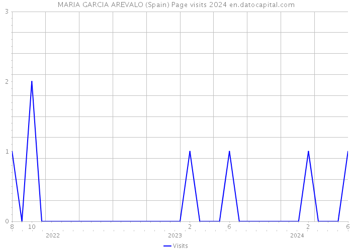 MARIA GARCIA AREVALO (Spain) Page visits 2024 