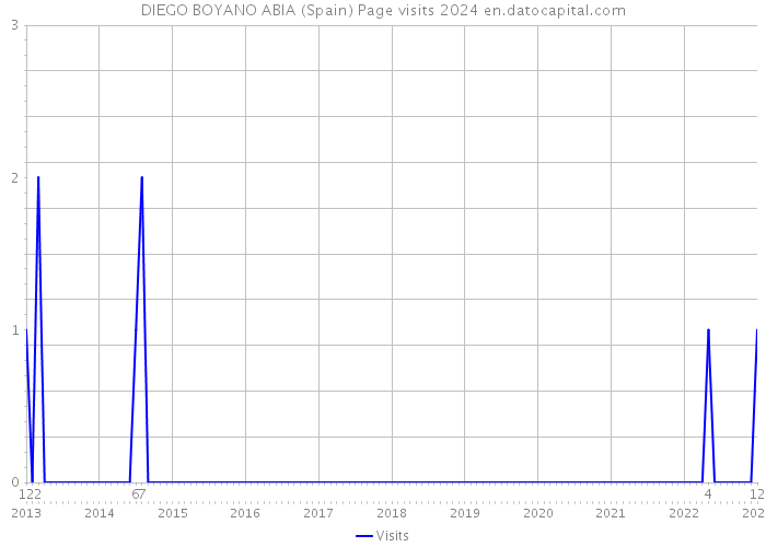 DIEGO BOYANO ABIA (Spain) Page visits 2024 