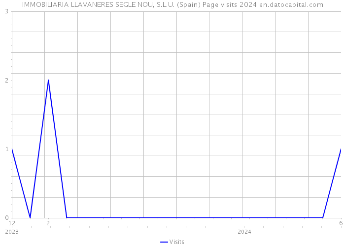 IMMOBILIARIA LLAVANERES SEGLE NOU, S.L.U. (Spain) Page visits 2024 