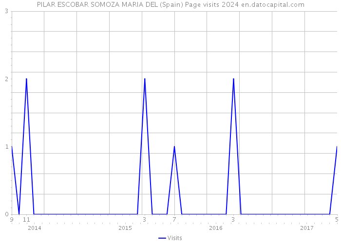 PILAR ESCOBAR SOMOZA MARIA DEL (Spain) Page visits 2024 