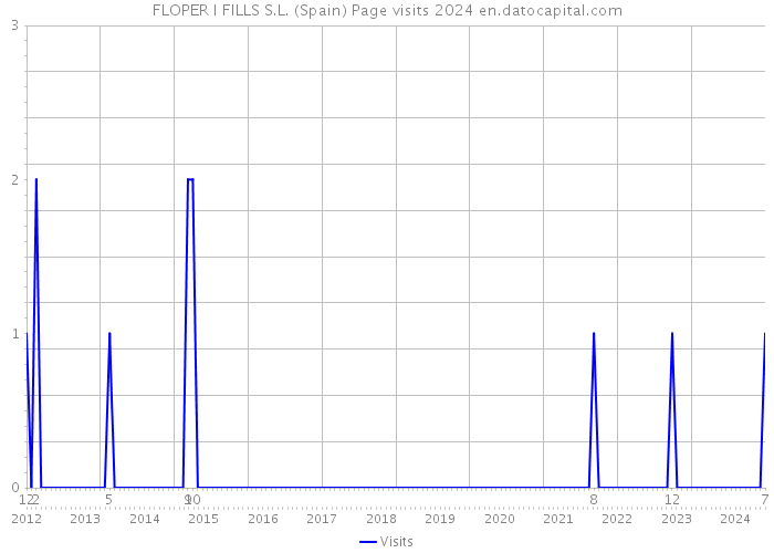 FLOPER I FILLS S.L. (Spain) Page visits 2024 