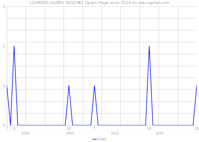 LOURDES GALERA SANCHEZ (Spain) Page visits 2024 