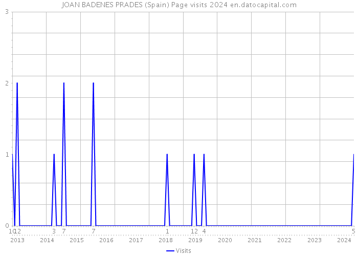 JOAN BADENES PRADES (Spain) Page visits 2024 