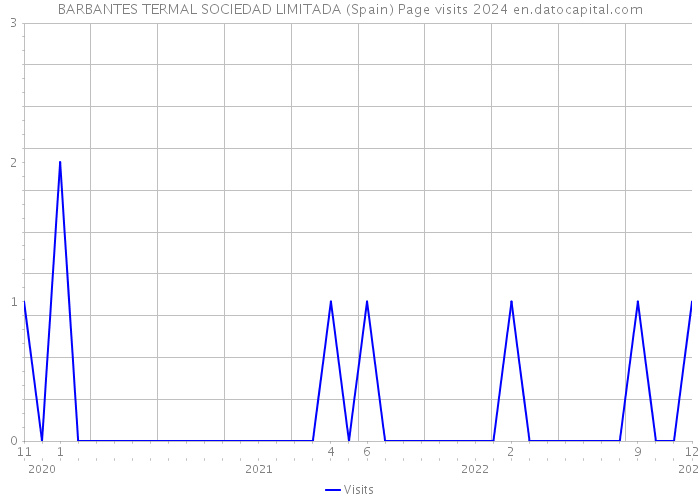 BARBANTES TERMAL SOCIEDAD LIMITADA (Spain) Page visits 2024 