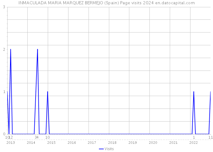 INMACULADA MARIA MARQUEZ BERMEJO (Spain) Page visits 2024 