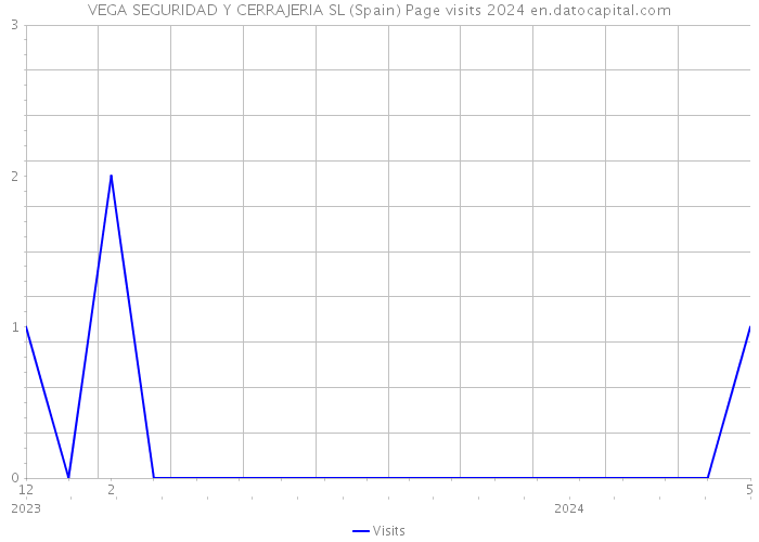 VEGA SEGURIDAD Y CERRAJERIA SL (Spain) Page visits 2024 